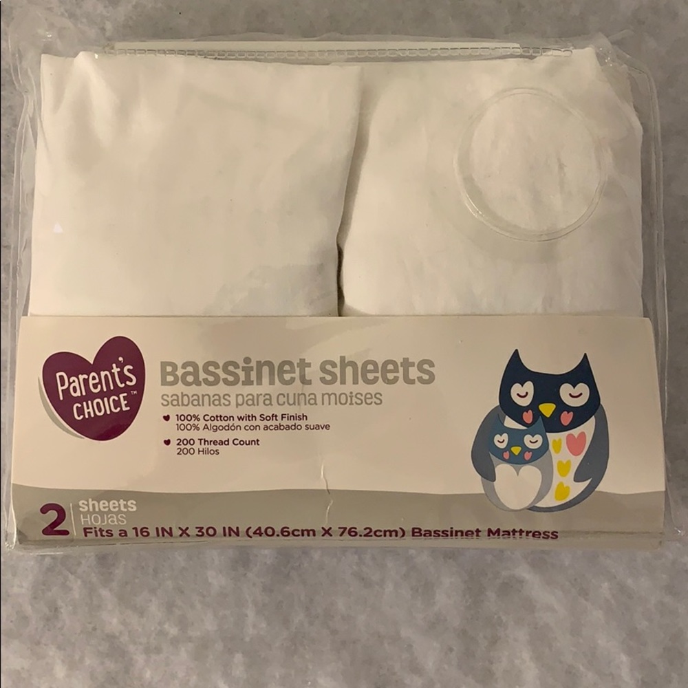 Bassinet Sheets (2) in the Package
